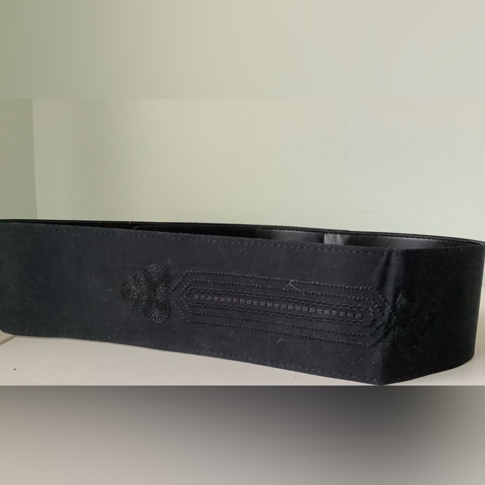 vintage Cummerbund belt fabric, embroidered